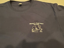 Load image into Gallery viewer, T SHIRTS   NAVY BLUE  SIZE   EXTRA LARGE ( XL )  WAYNES GOLF CARTS NICE!!!