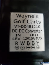 Load image into Gallery viewer, 36/48 volt to 12 volt Voltage converter/reducer with key switch/ trigger wire