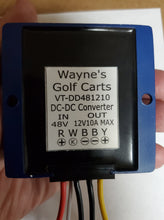 Load image into Gallery viewer, 36/48 volt to 12 volt Voltage converter/reducer with key switch/ trigger wire
