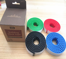 Load image into Gallery viewer, LEGO TAPE FOR KIDS 4 ROLLS 4 COLORS !  BENDABLE BLOCK TAPE  TOYS
